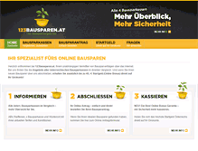 Tablet Screenshot of 123bausparen.at